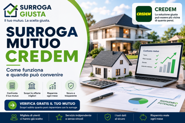 Surroga mutuo Credem: come funziona e quando può convenire