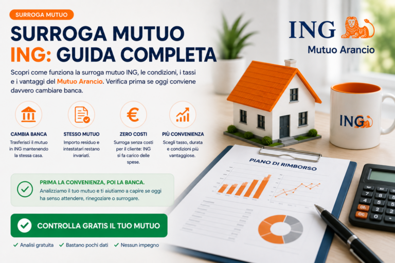 Surroga mutuo ING: come funziona e quando può convenire