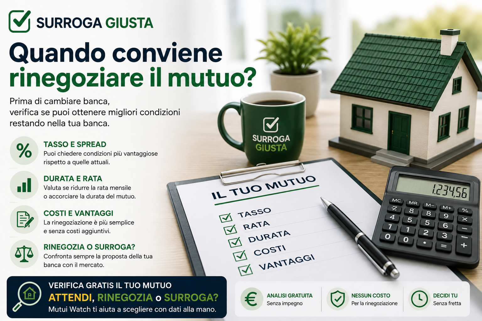 Quando conviene rinegoziare il mutuo e quali condizioni valutare